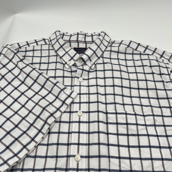 UNTUCKit Other - Untuckit Button Down Checkered Shirt Mens 3XL White Preppy Business Pocket SS